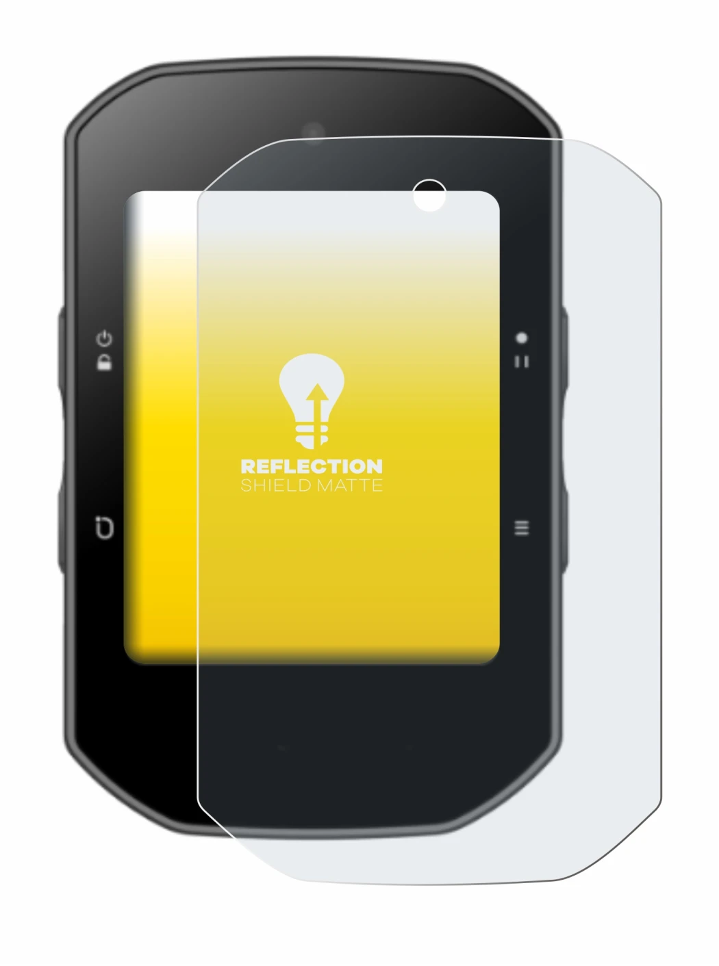 Image de l'appareil Bryton Rider S500 avec une grande variété de protections d'écran.