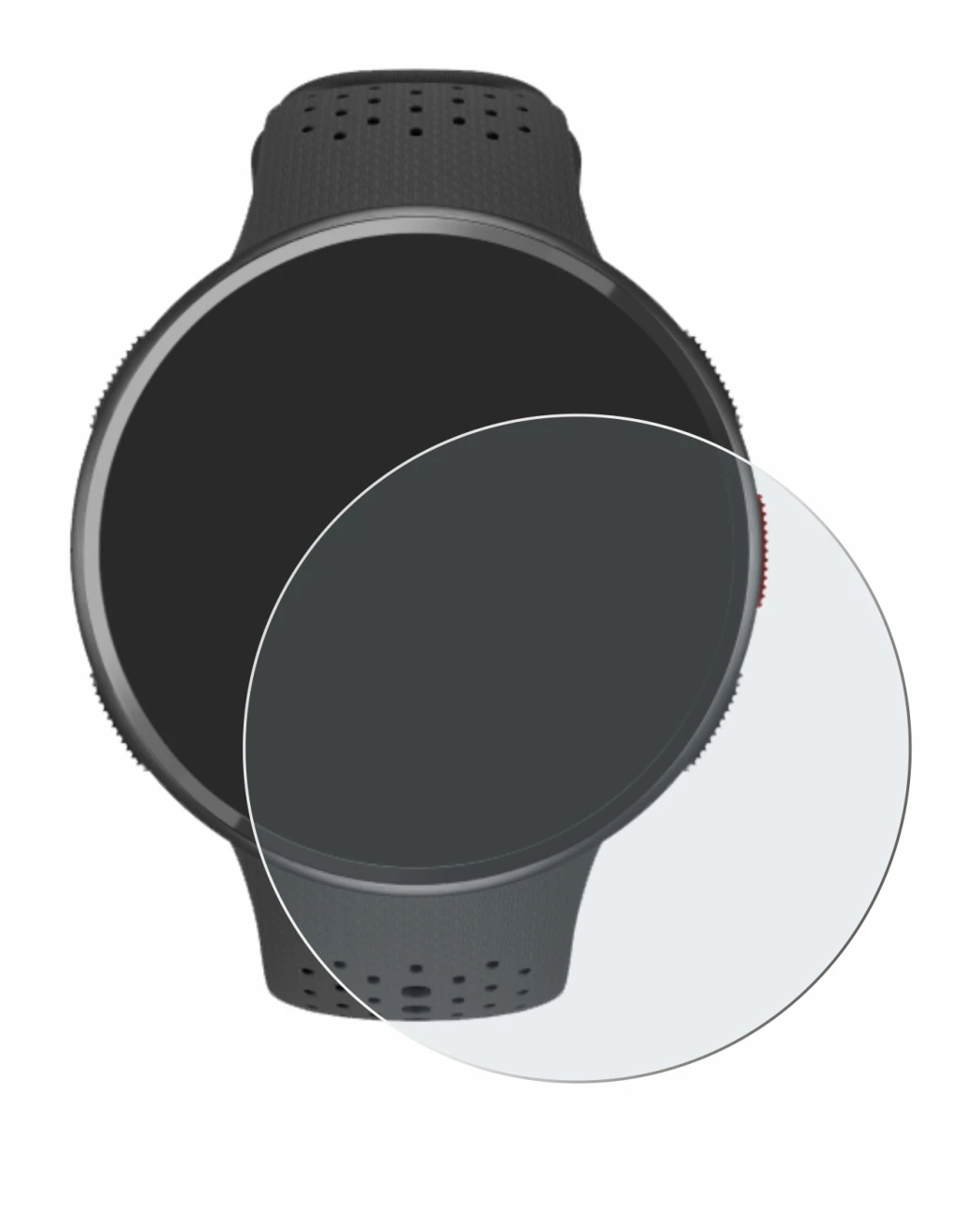 Image de l'appareil Polar Pacer Pro avec une grande variété de protections d'écran.