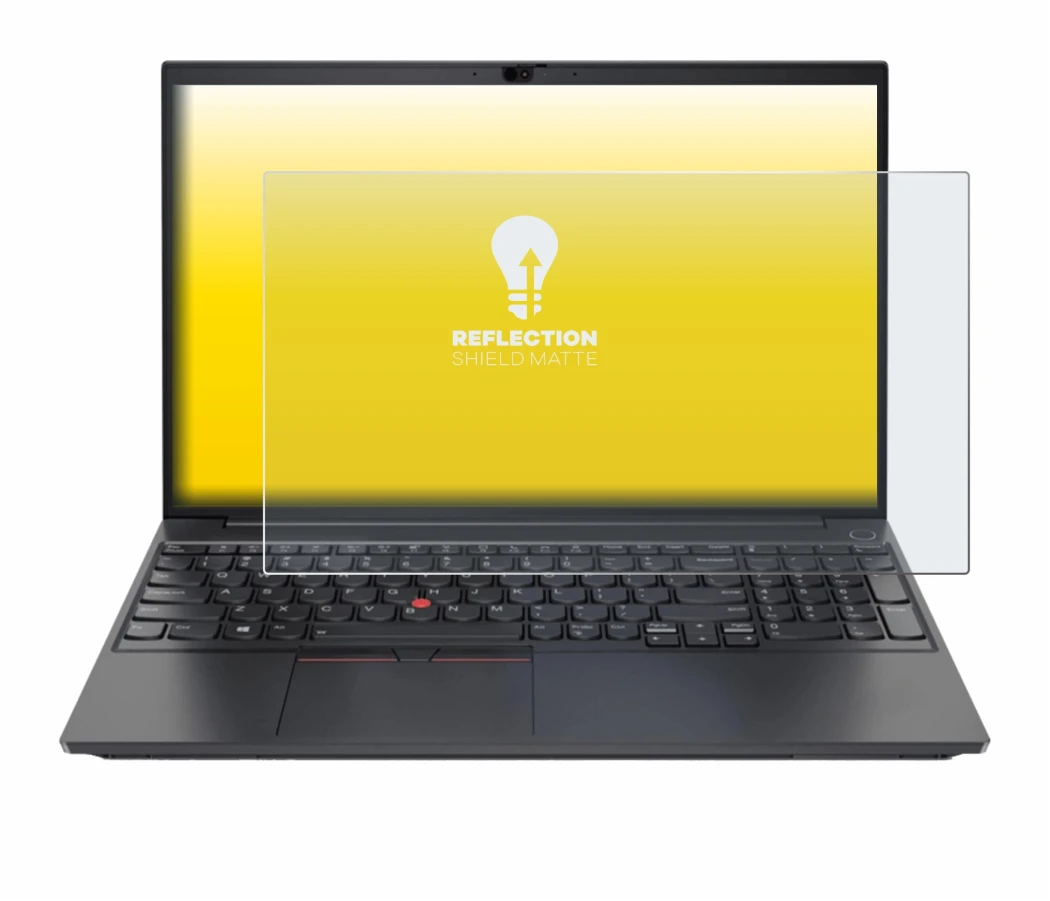 Image de l'appareil Lenovo ThinkPad E15 Gen 2 avec une grande variété de protections d'écran.