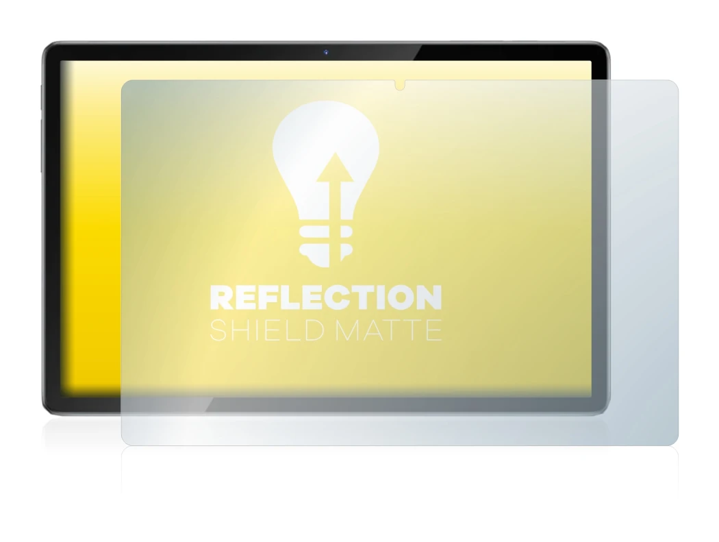Image de l'appareil Blackview Tab 12 avec une grande variété de protections d'écran.