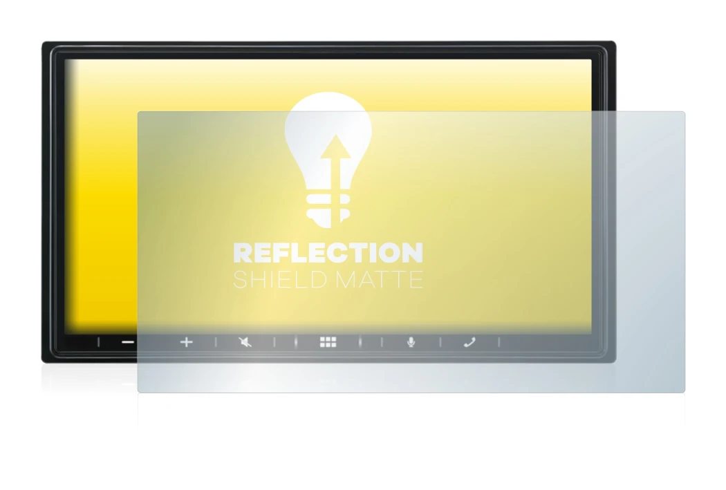 Image de l'appareil Alpine iLX-W690D avec une grande variété de protections d'écran.