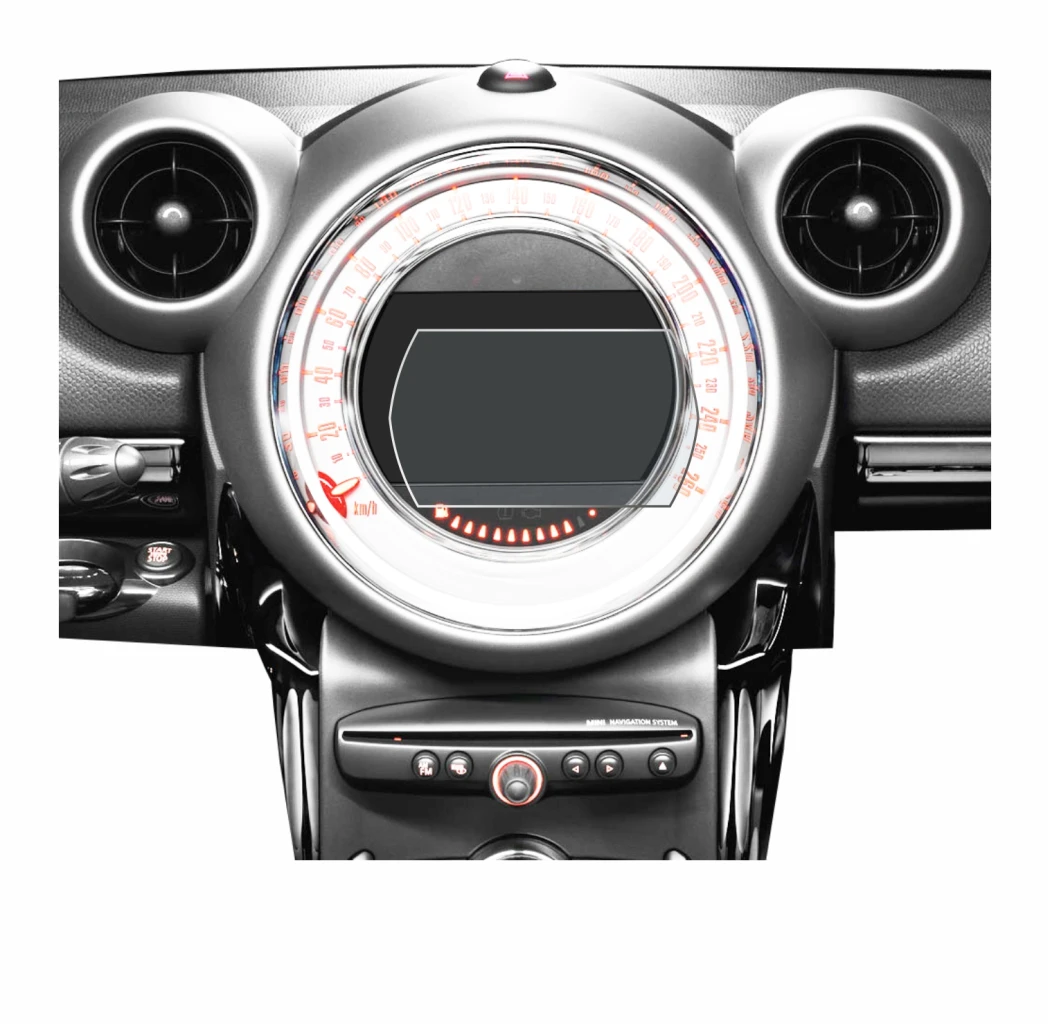 Image de l'appareil Mini Countryman R60 2010-2016 Infotainment System avec une grande variété de protections d'écran.