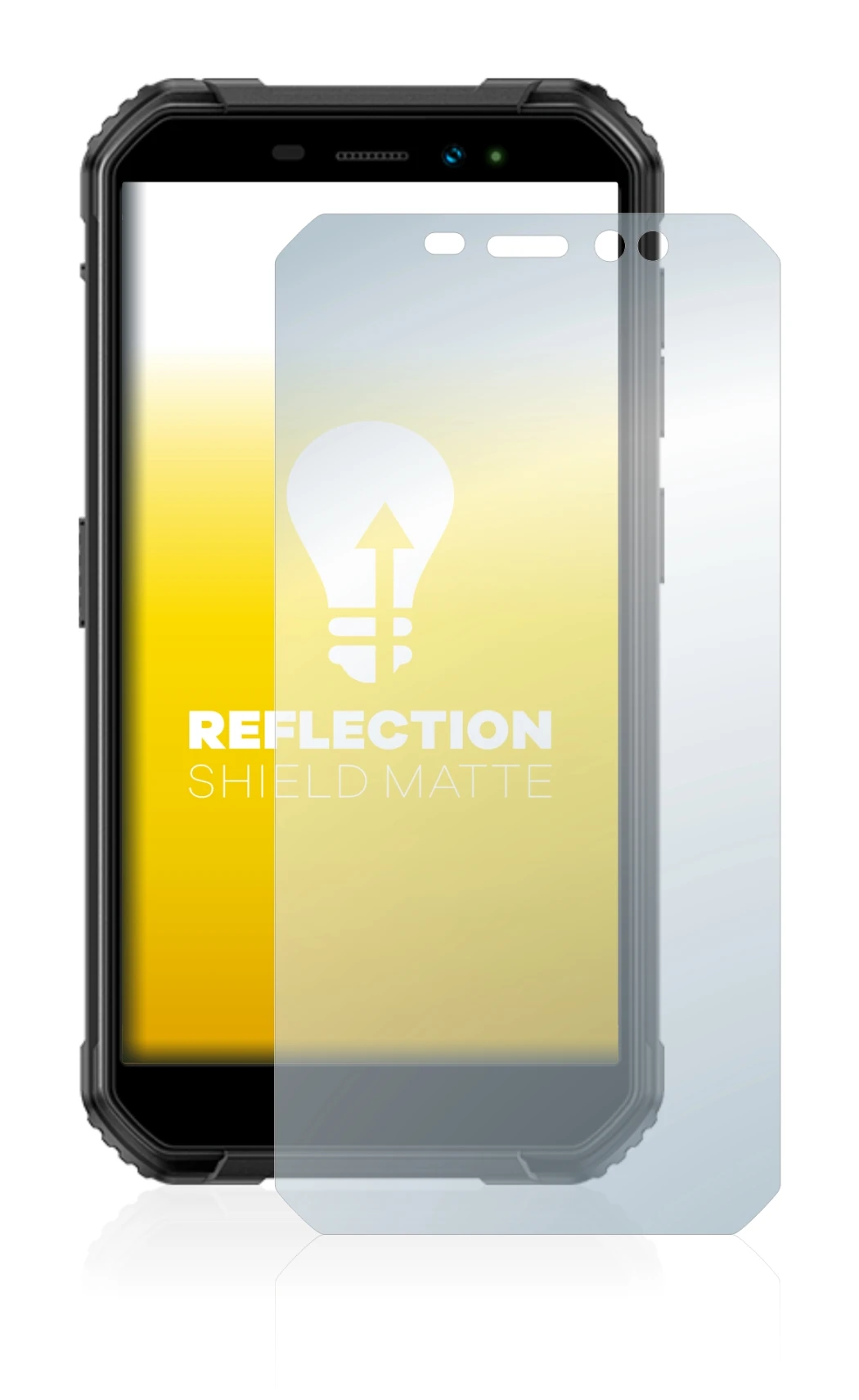 Image de l'appareil Ulefone Armor X6 Pro avec une grande variété de protections d'écran.