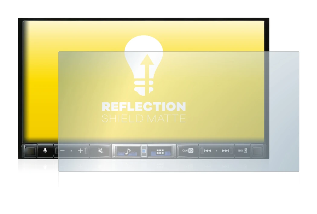 Image de l'appareil Alpine iLX-705D avec une grande variété de protections d'écran.