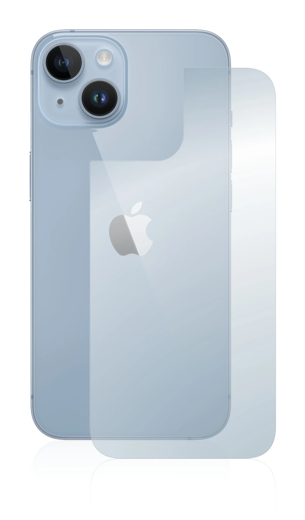 Image de l'appareil Apple iPhone 14 (Arrière) avec une grande variété de protections d'écran.