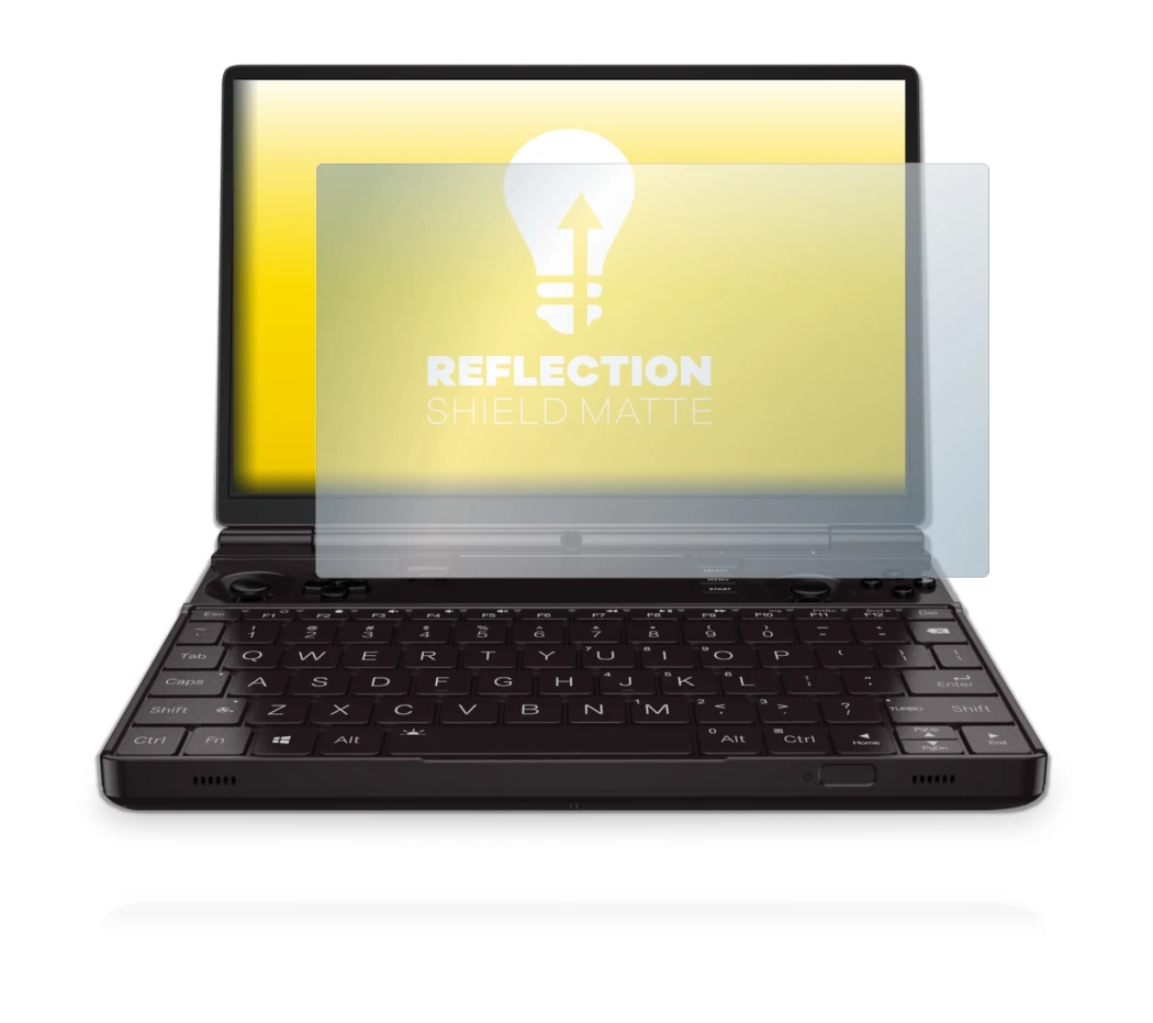 Image de l'appareil GPD Win Max 2 avec une grande variété de protections d'écran.