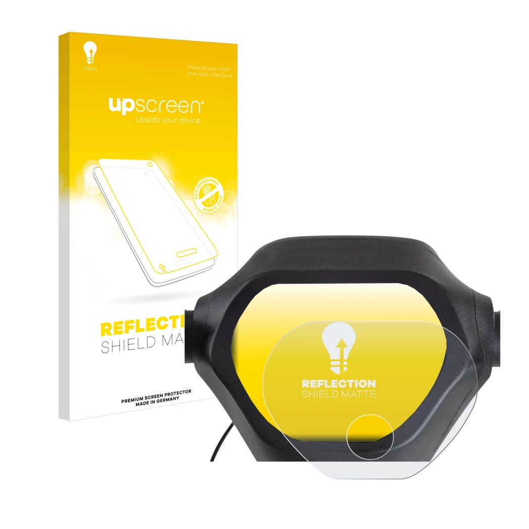 Face avant d’un emballage produit avec le logo de la marque upscreen. À côté, l’appareil Epowerfun ePF-2 est représenté avec l