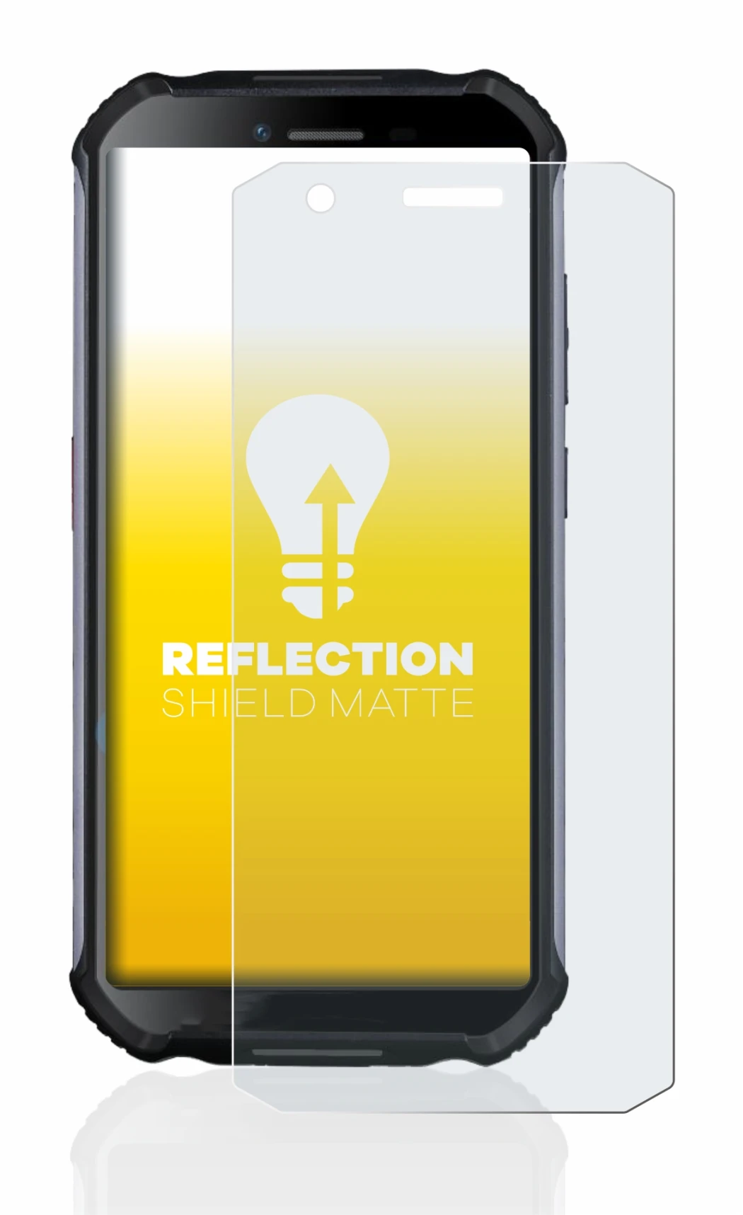 Image de l'appareil Doogee S41 avec une grande variété de protections d'écran.