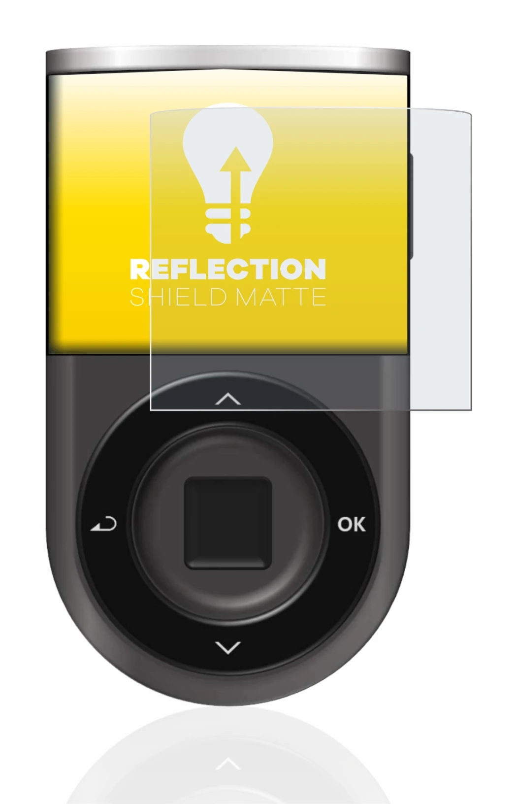 Image de l'appareil D’CENT Biometric Wallet avec une grande variété de protections d'écran.