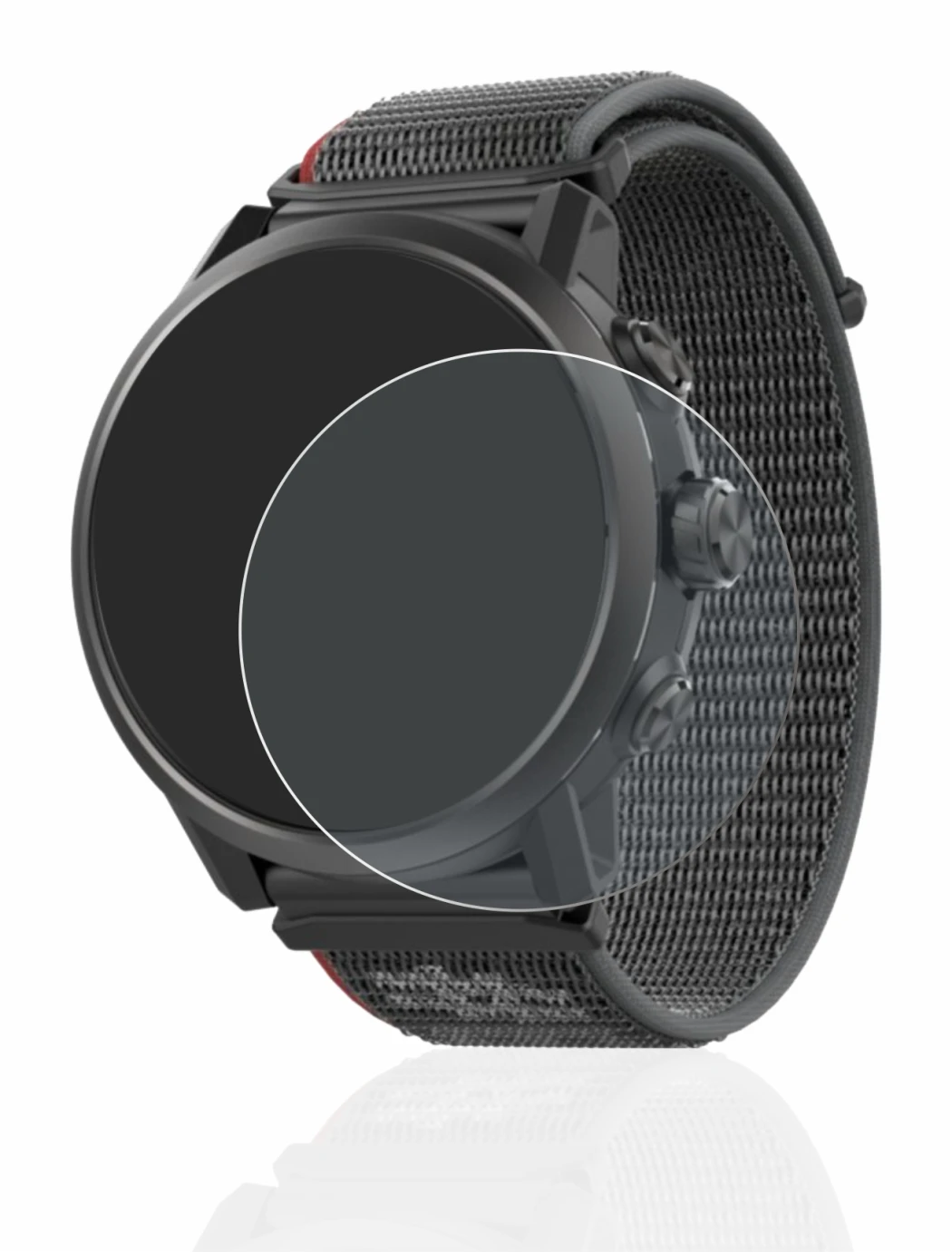 Image de l'appareil Coros Apex 2 avec une grande variété de protections d'écran.