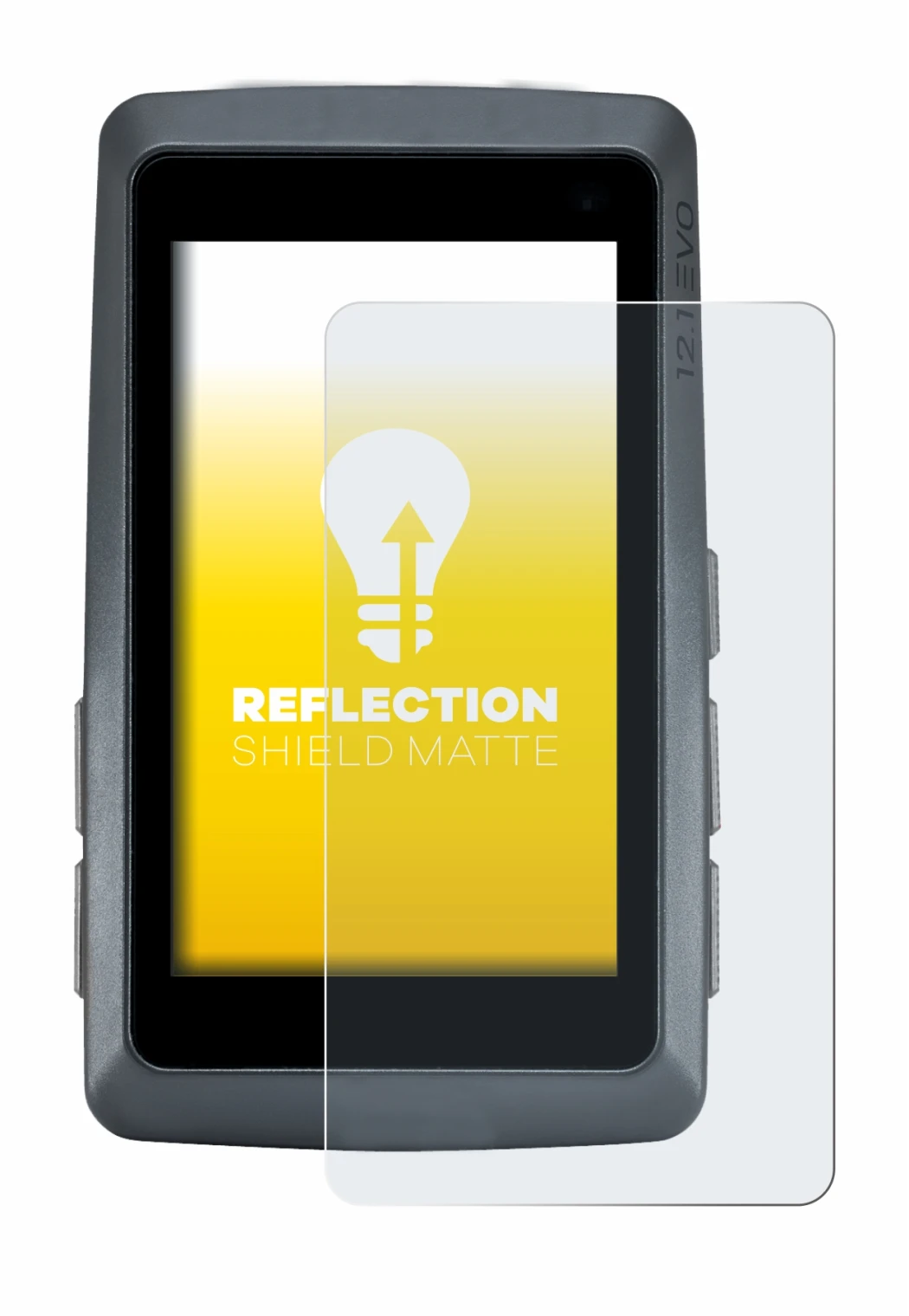 Image de l'appareil Sigma ROX 12.1 EVO avec une grande variété de protections d'écran.