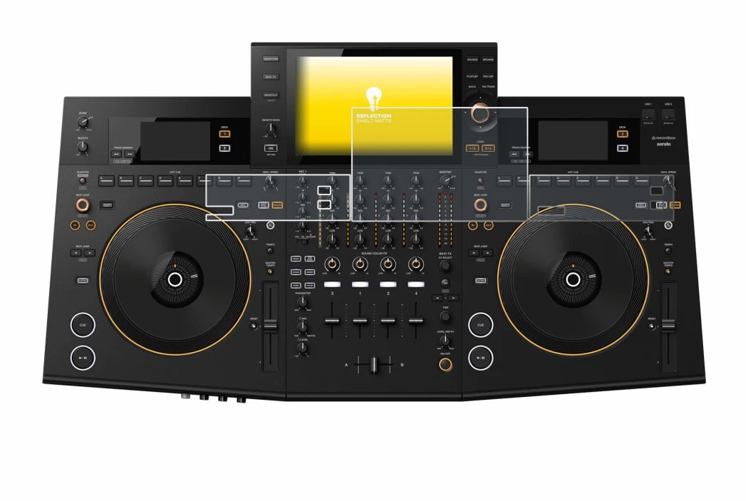 Image de l'appareil Pioneer OPUS-QUAD avec une grande variété de protections d'écran.