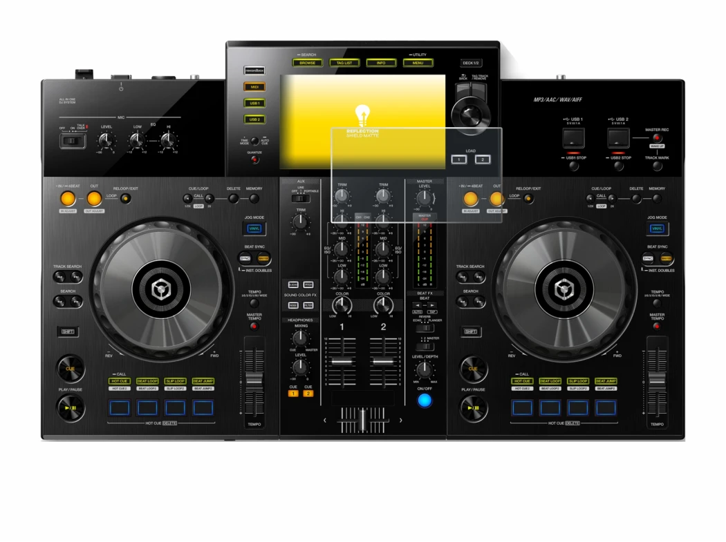 Image de l'appareil Pioneer XDJ -RR avec une grande variété de protections d'écran.