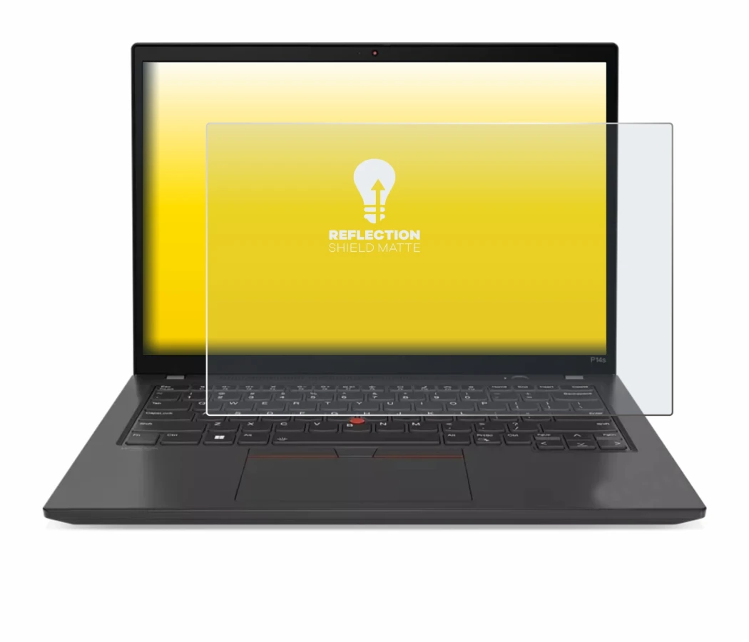 Image de l'appareil Lenovo ThinkPad P14s Gen 4 avec une grande variété de protections d'écran.