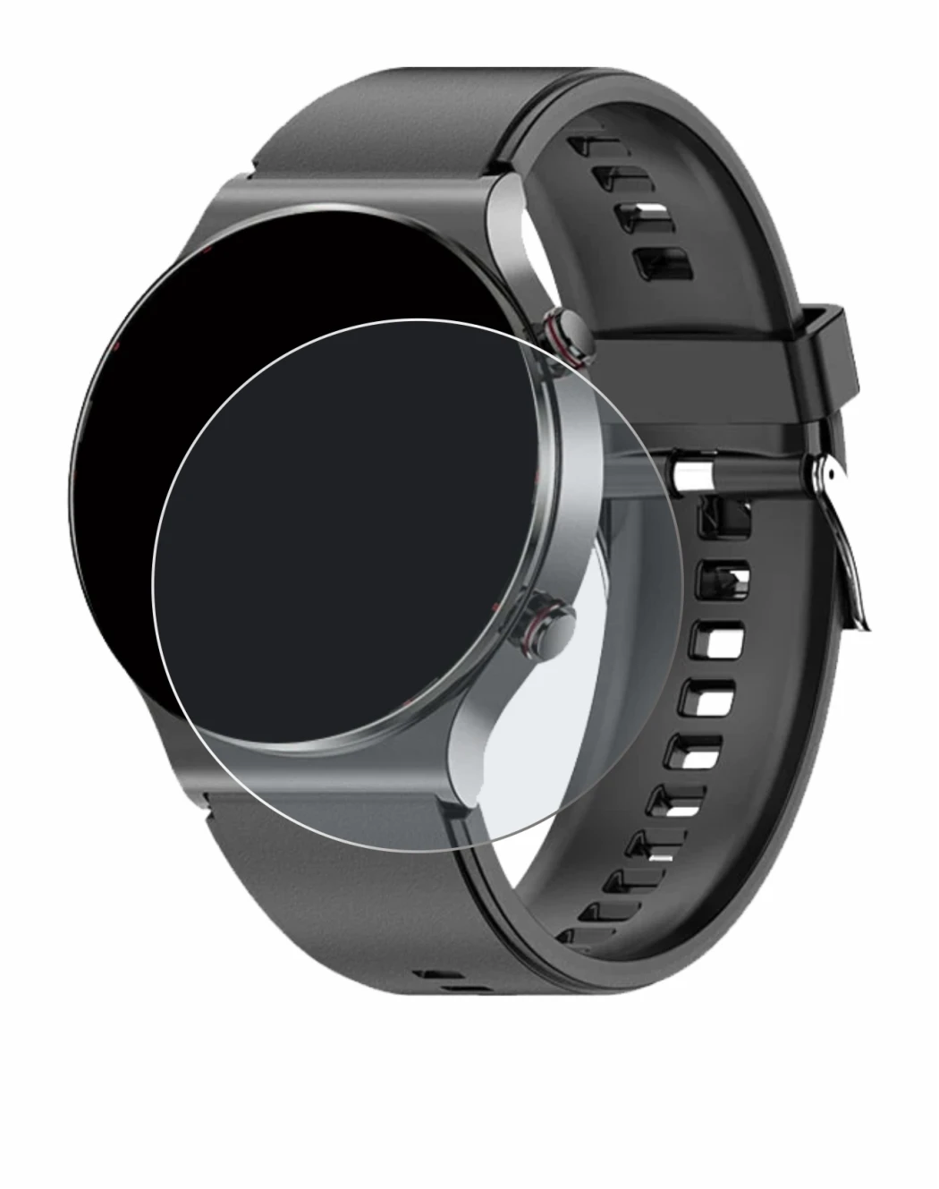 Image de l'appareil Kardena Care Pro 2 (rond) avec une grande variété de protections d'écran.