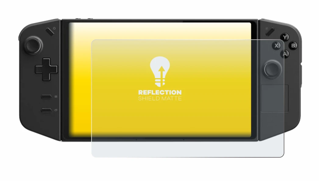 Image de l'appareil Lenovo Legion Go avec une grande variété de protections d'écran.