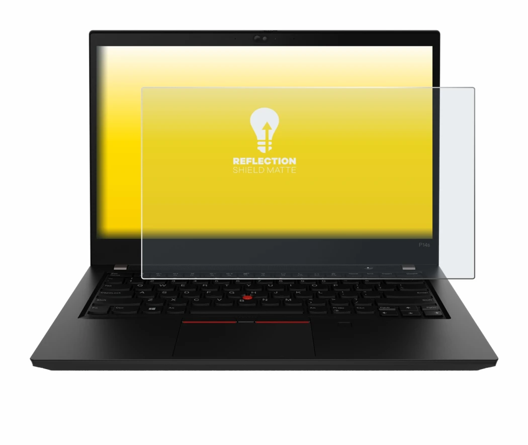Image de l'appareil Lenovo ThinkPad P14s Gen 2 avec une grande variété de protections d'écran.
