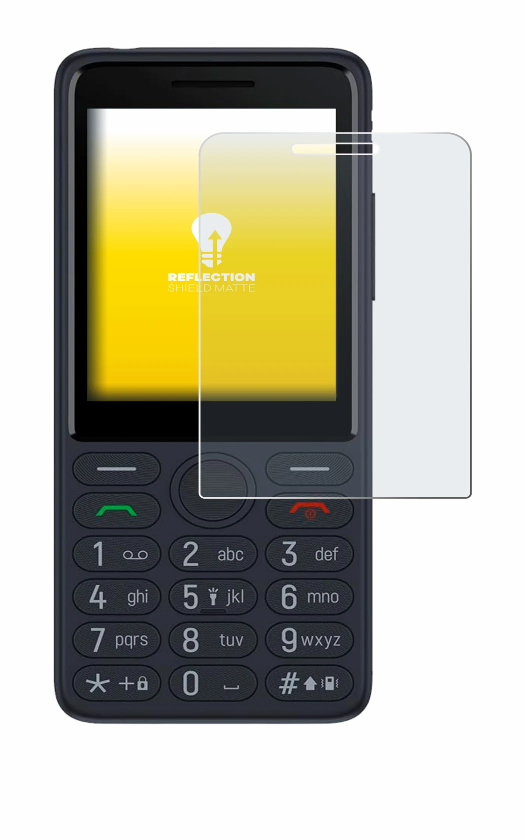 Image de l'appareil TCL Onetouch 4022s avec une grande variété de protections d'écran.