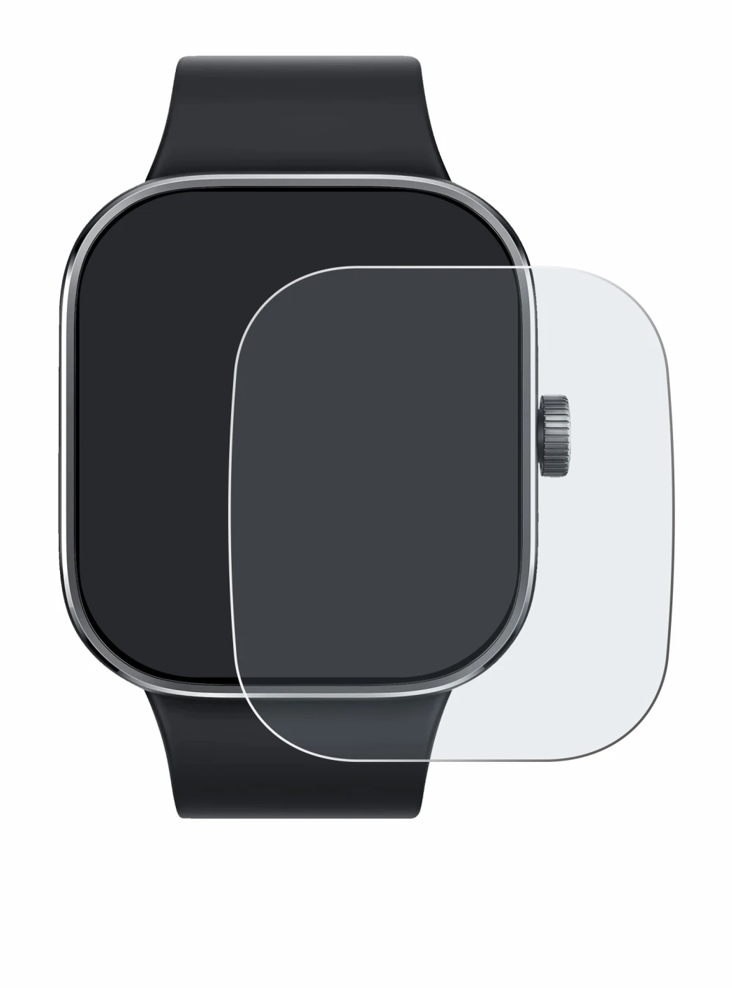 Image de l'appareil Xiaomi Redmi Watch 4 avec une grande variété de protections d'écran.