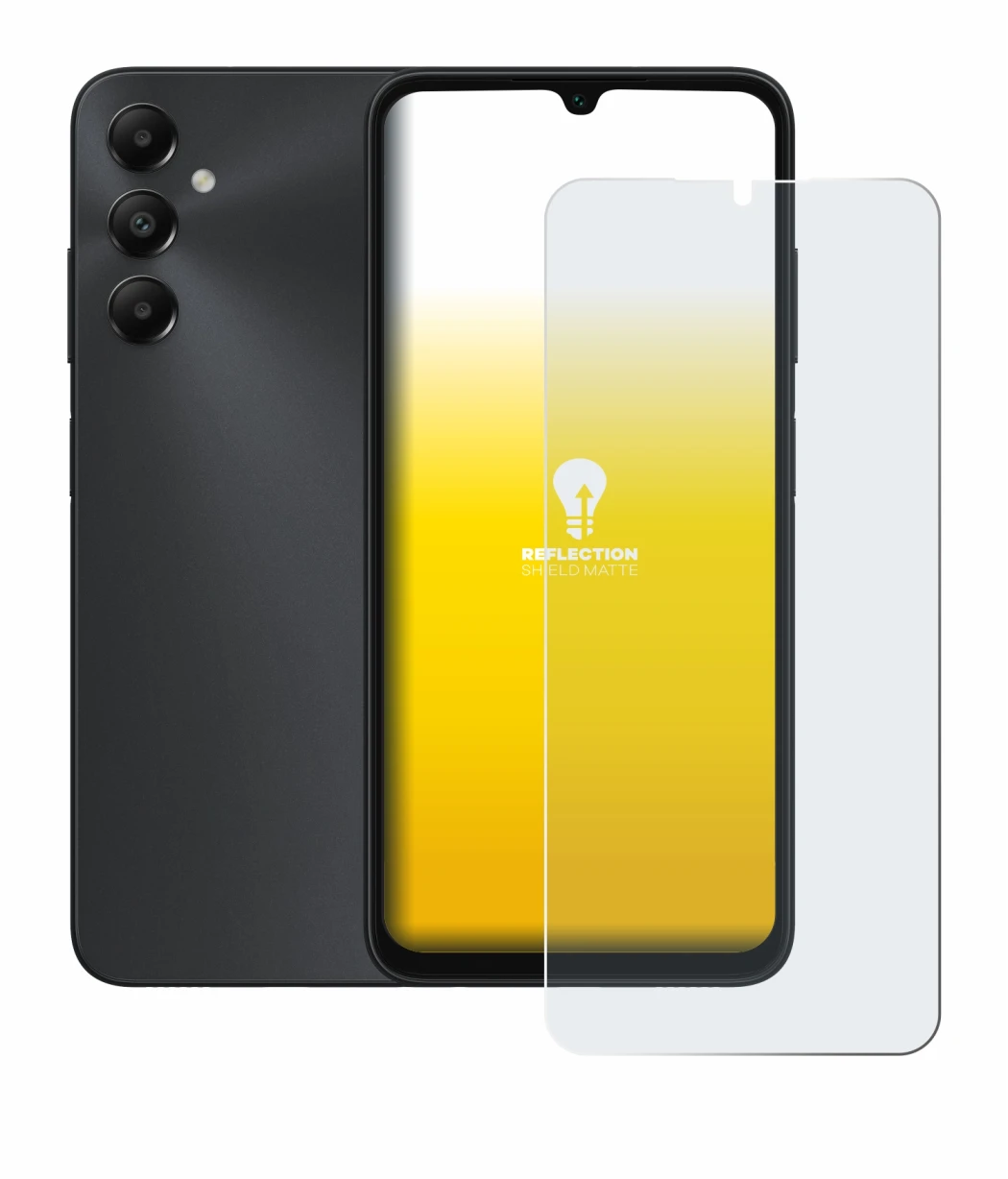Image de l'appareil Samsung Galaxy A05s avec une grande variété de protections d'écran.
