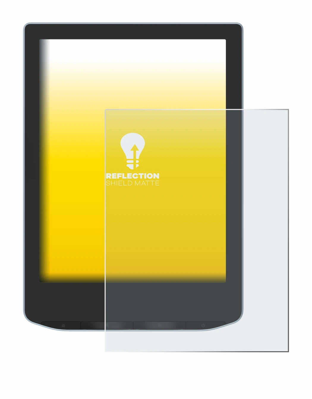 Image de l'appareil Vivlio Light HD avec une grande variété de protections d'écran.