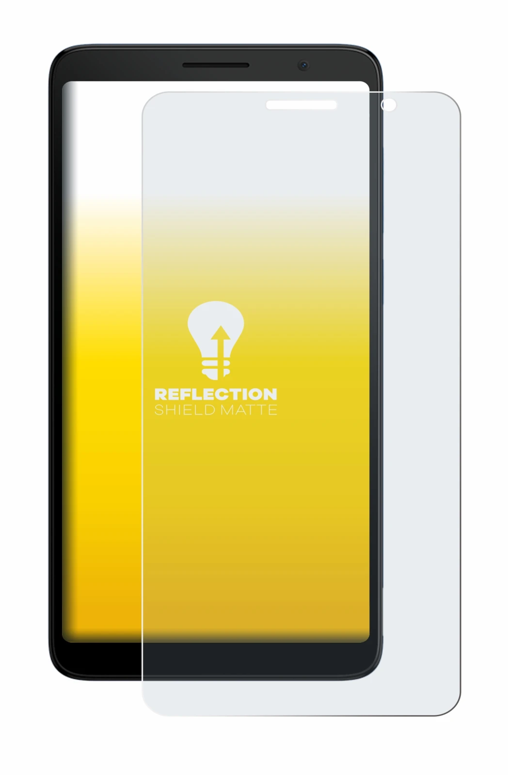 Image de l'appareil TCL 501 avec une grande variété de protections d'écran.