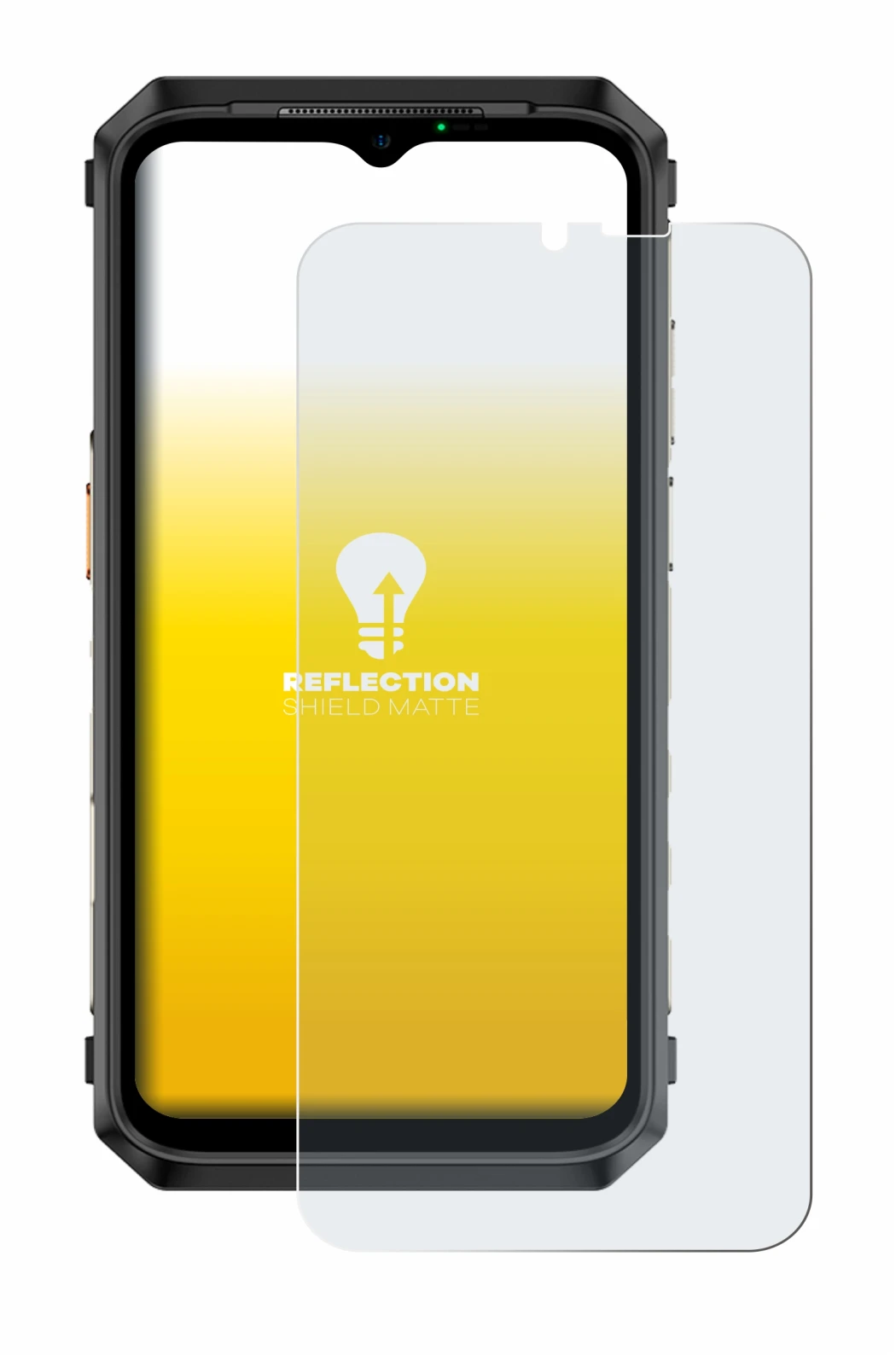 Image de l'appareil Ulefone Power Armor 18 avec une grande variété de protections d'écran.