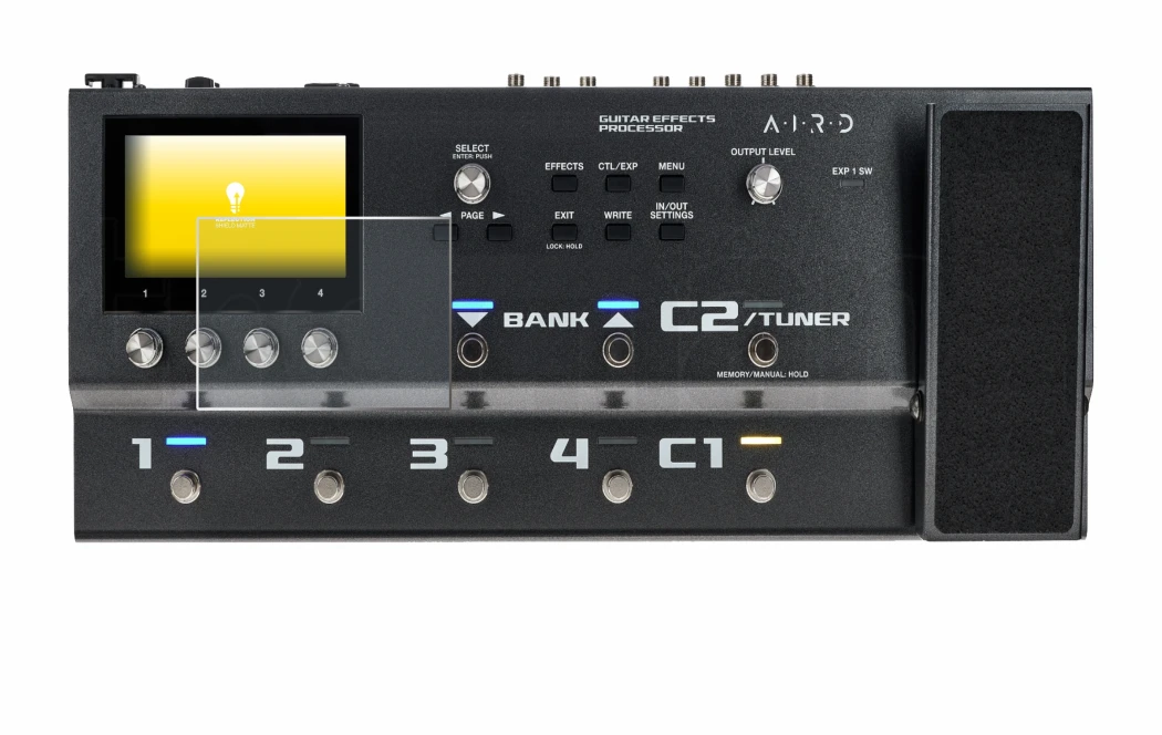Image de l'appareil Boss GX-100 avec une grande variété de protections d'écran.