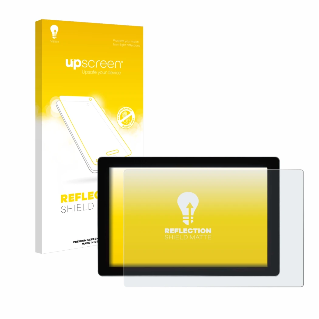 Face avant d’un emballage produit avec le logo de la marque upscreen. À côté, l’appareil SmallHD Indie 7 est représenté avec l