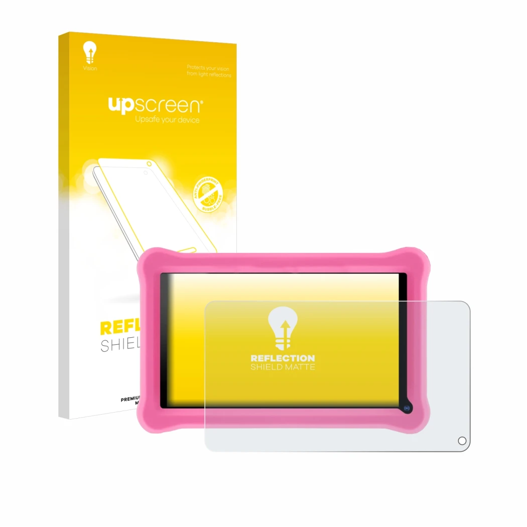 Face avant d’un emballage produit avec le logo de la marque upscreen. À côté, l’appareil Sannuo K708 7