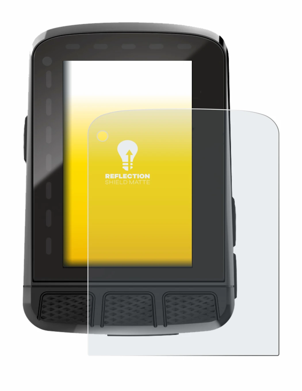 Image de l'appareil Wahoo Elemnt Roam V2 GPS avec une grande variété de protections d'écran.