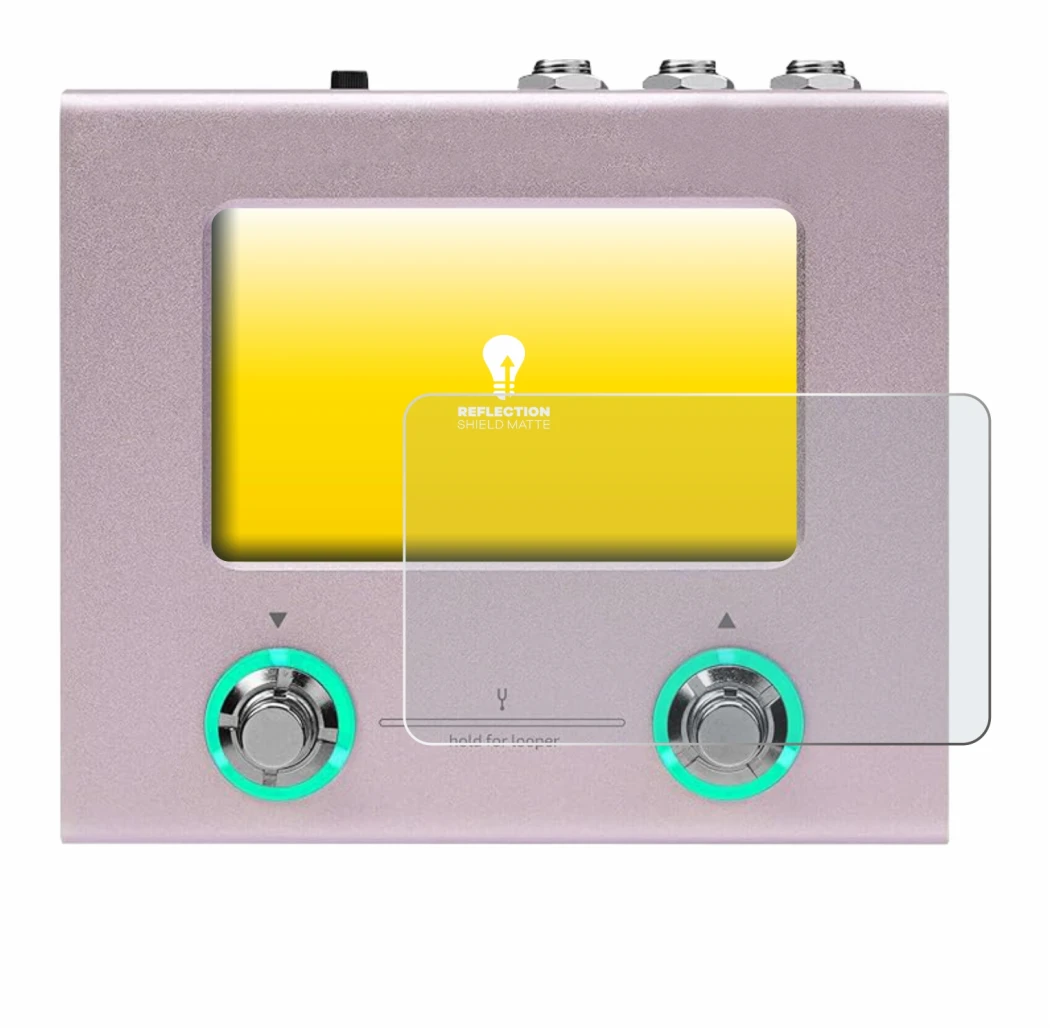 Image de l'appareil Hotone Ampero Mini avec une grande variété de protections d'écran.