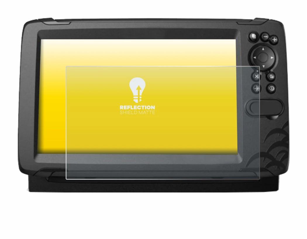 Image de l'appareil Lowrance HOOK Reveal 9 avec une grande variété de protections d'écran.