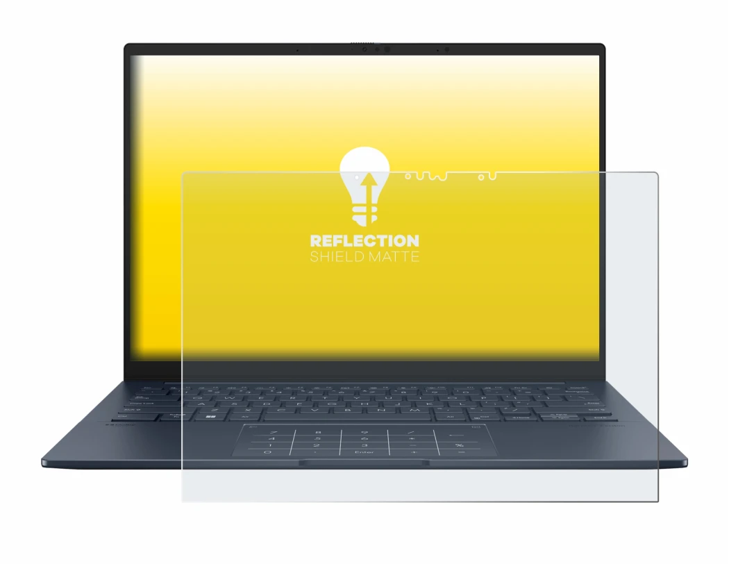 Image de l'appareil ASUS ZenBook 14 OLED UX3405 Touch avec une grande variété de protections d'écran.