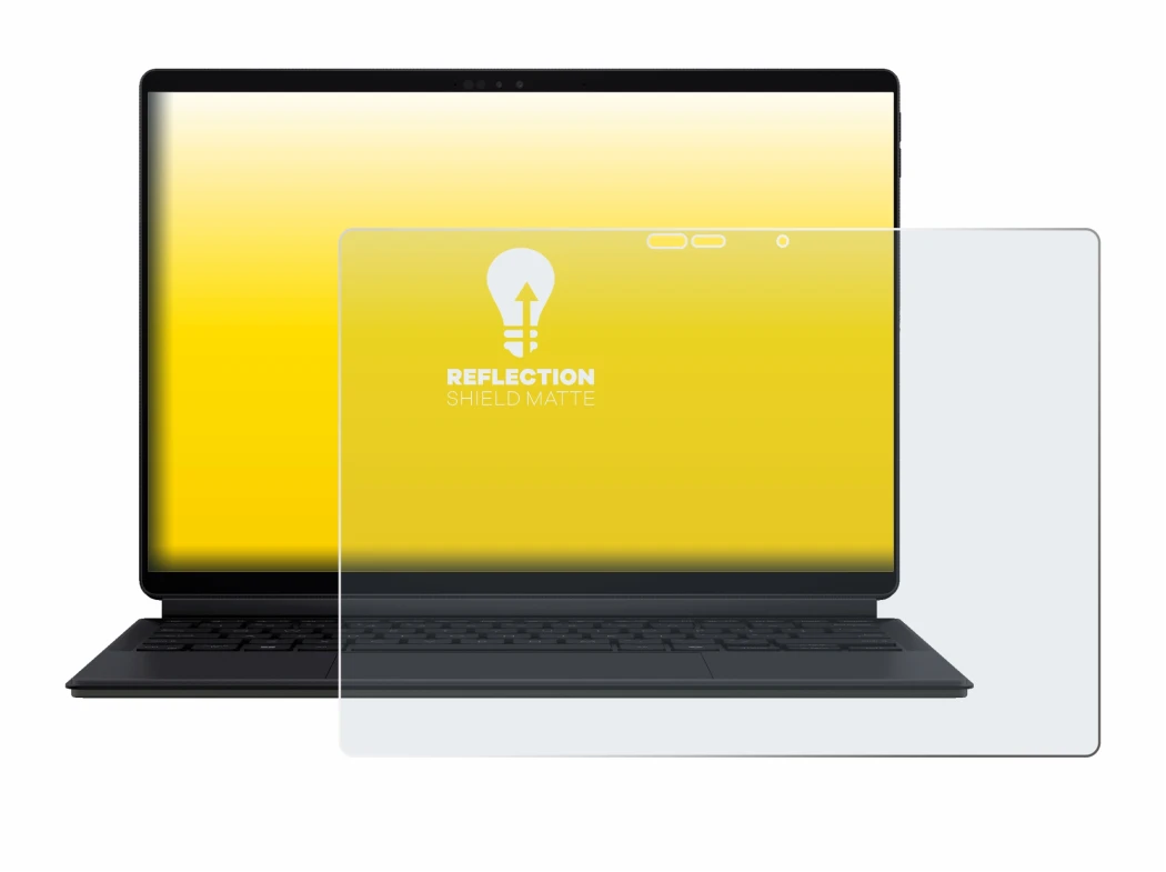 Image de l'appareil ASUS ProArt PZ13 avec une grande variété de protections d'écran.