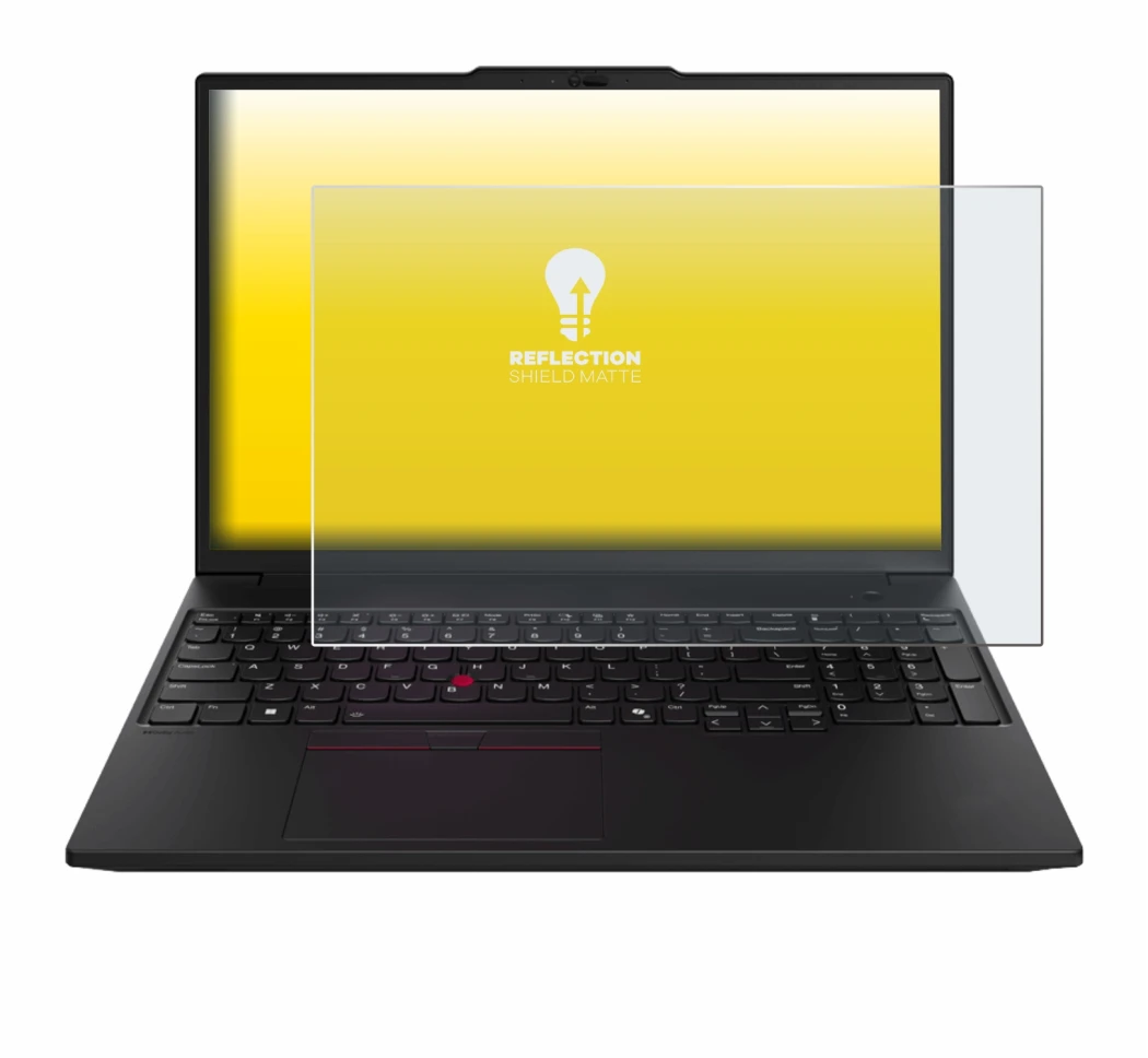 Image de l'appareil Lenovo ThinkPad P16s Gen 3 avec une grande variété de protections d'écran.