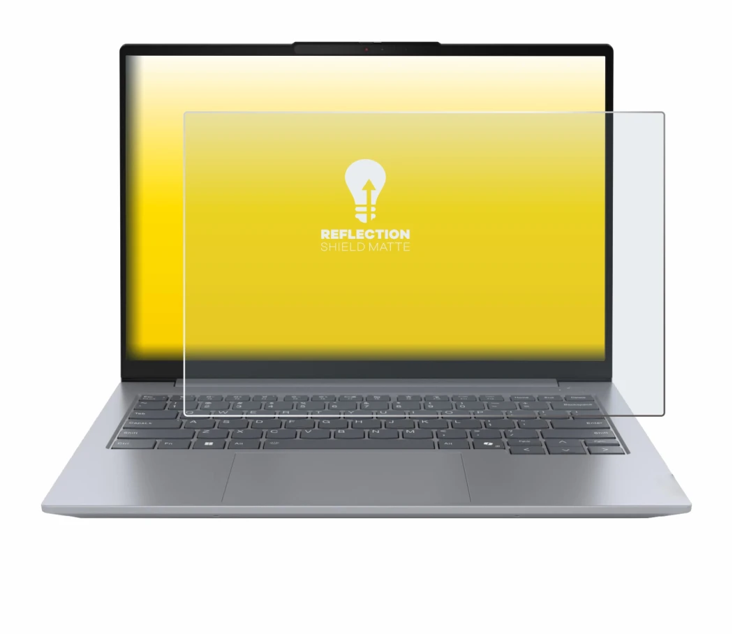 Image de l'appareil Lenovo ThinkBook 14 Gen 7 avec une grande variété de protections d'écran.