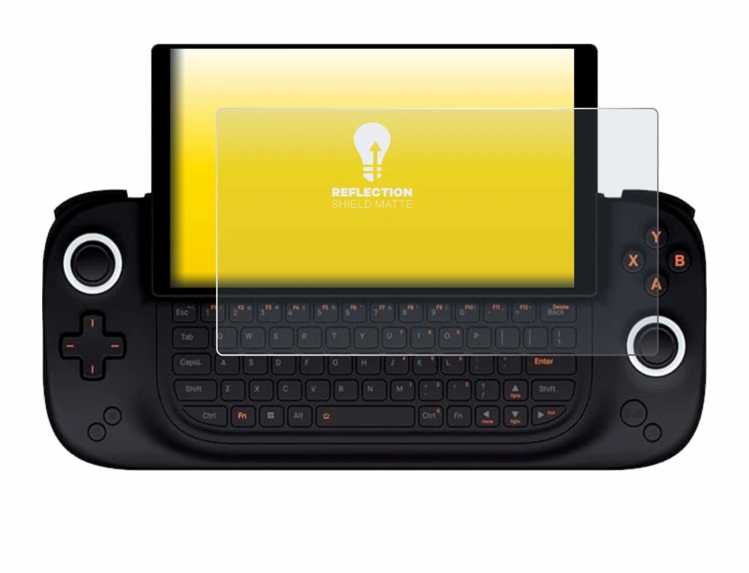 Image de l'appareil Ayaneo Slide avec une grande variété de protections d'écran.