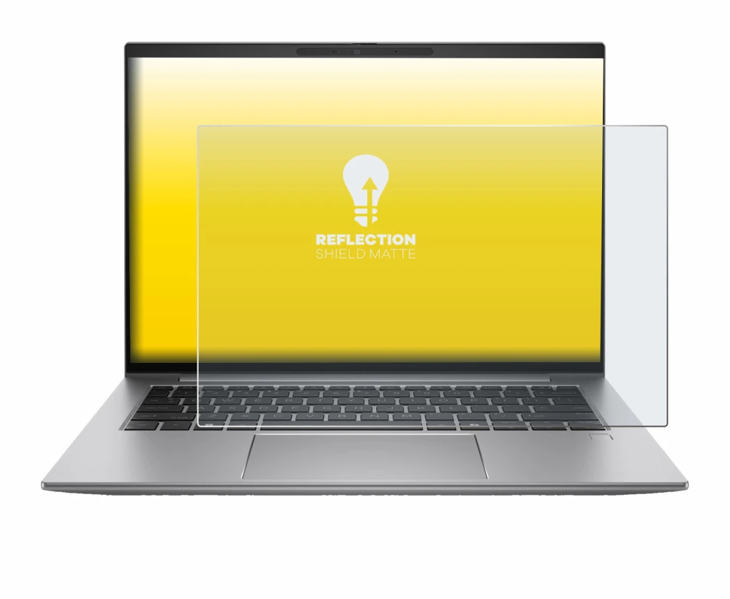 Image de l'appareil HP Zbook Firefly 14 G11 avec une grande variété de protections d'écran.