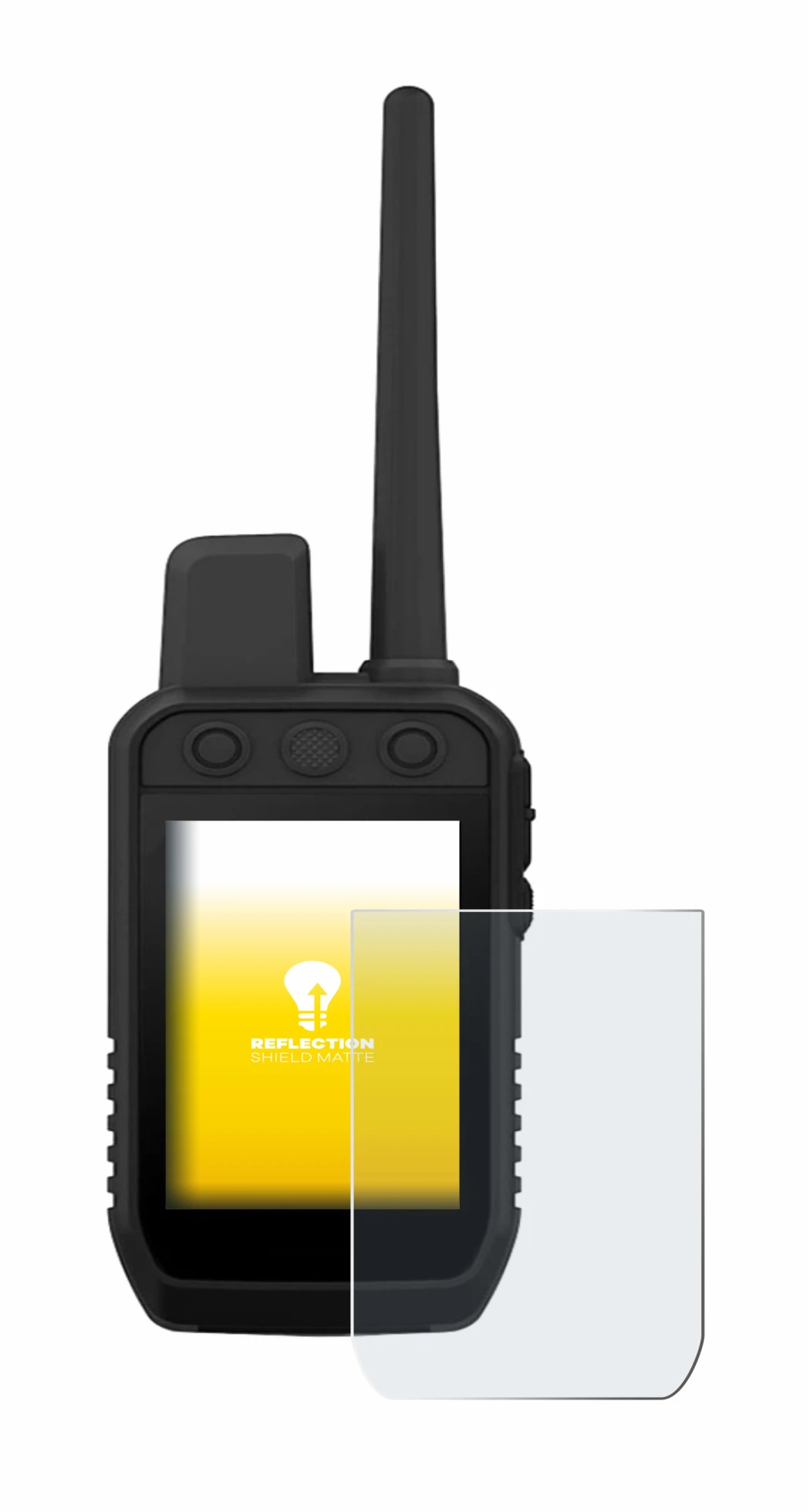 Image de l'appareil Garmin Alpha 300 K avec une grande variété de protections d'écran.