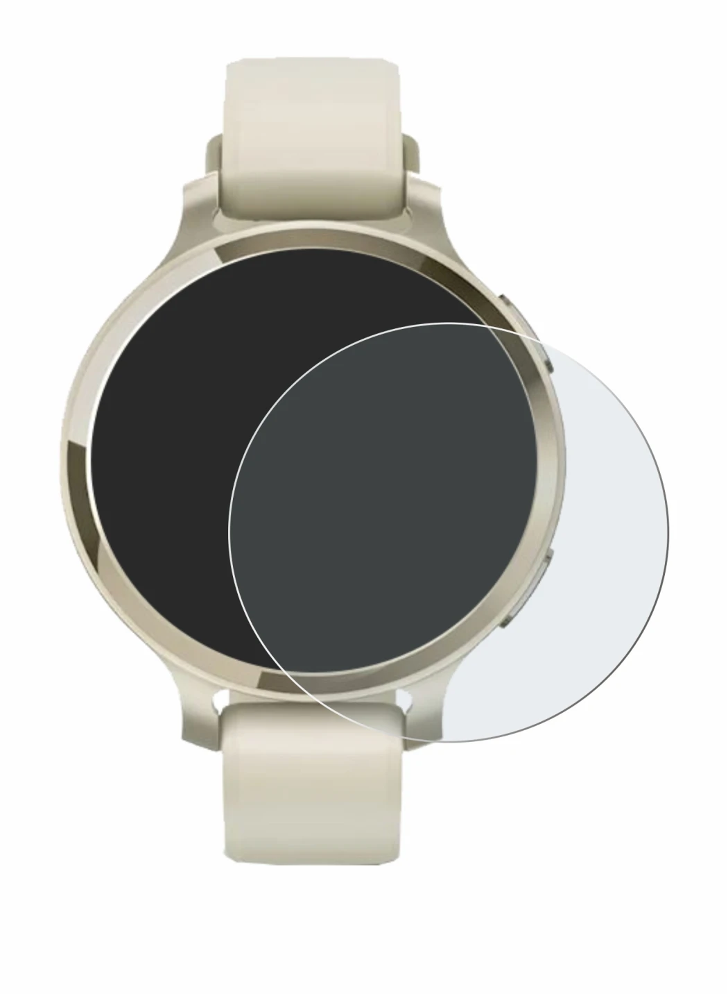 Image de l'appareil Garmin Lily 2 Active avec une grande variété de protections d'écran.