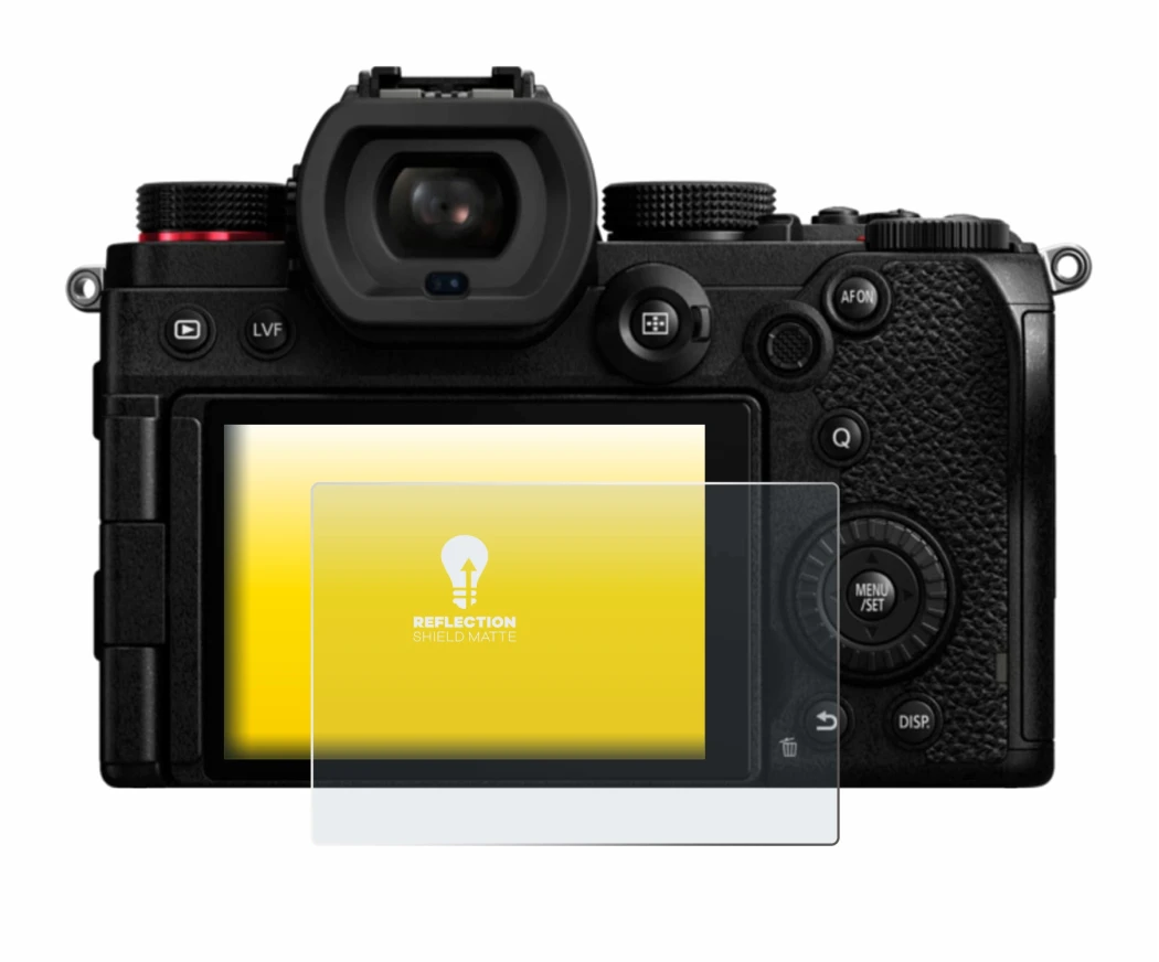 Image de l'appareil Panasonic Lumix DC-S5D avec une grande variété de protections d'écran.