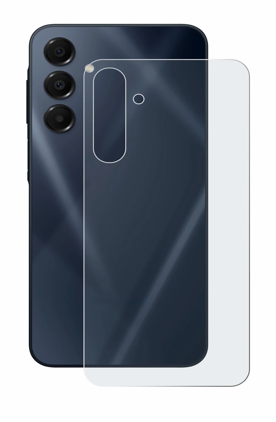 Image de l'appareil Samsung Galaxy A16 5G (Arrière) avec une grande variété de protections d'écran.