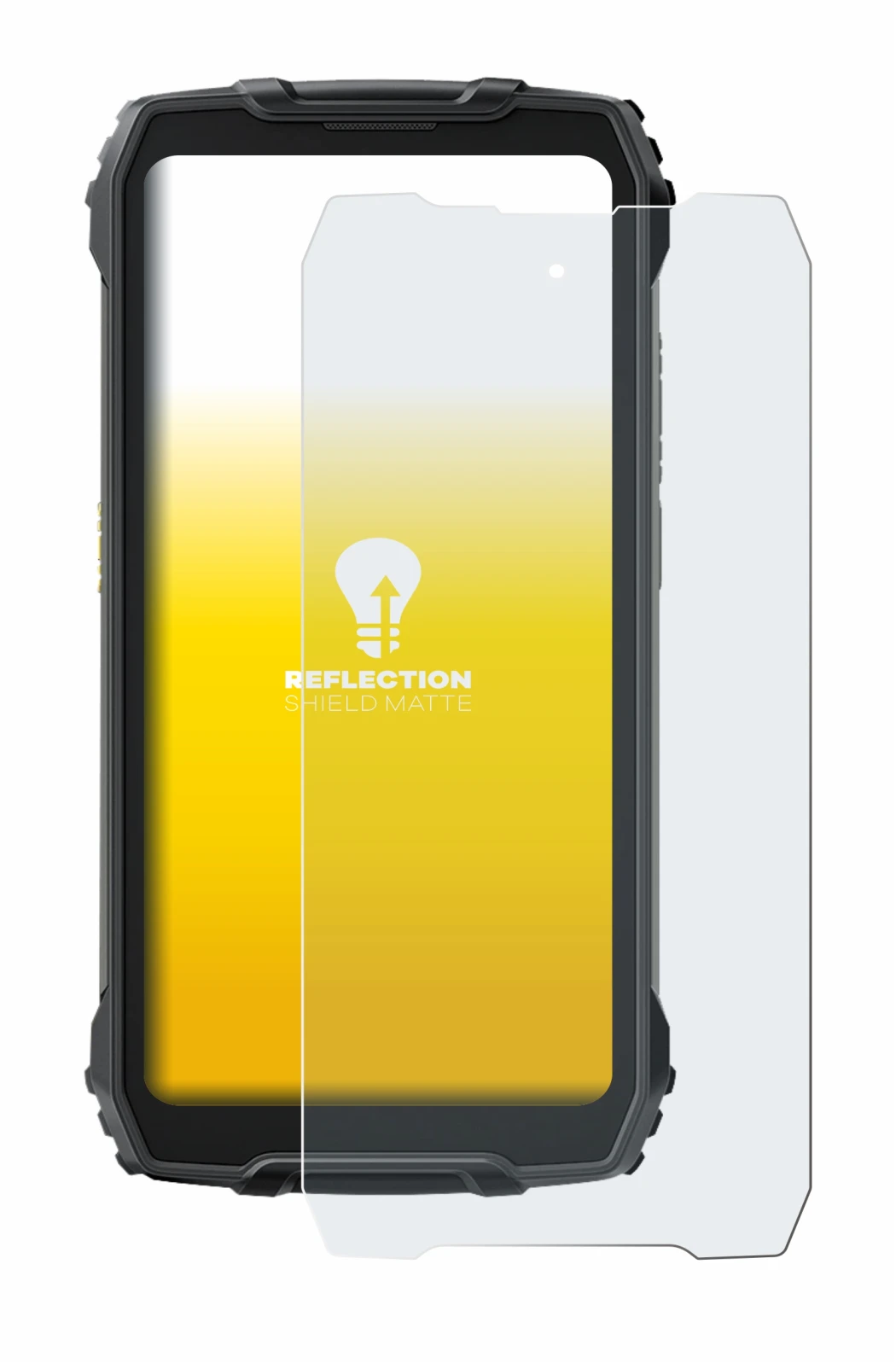 Image de l'appareil Blackview BV7300 avec une grande variété de protections d'écran.