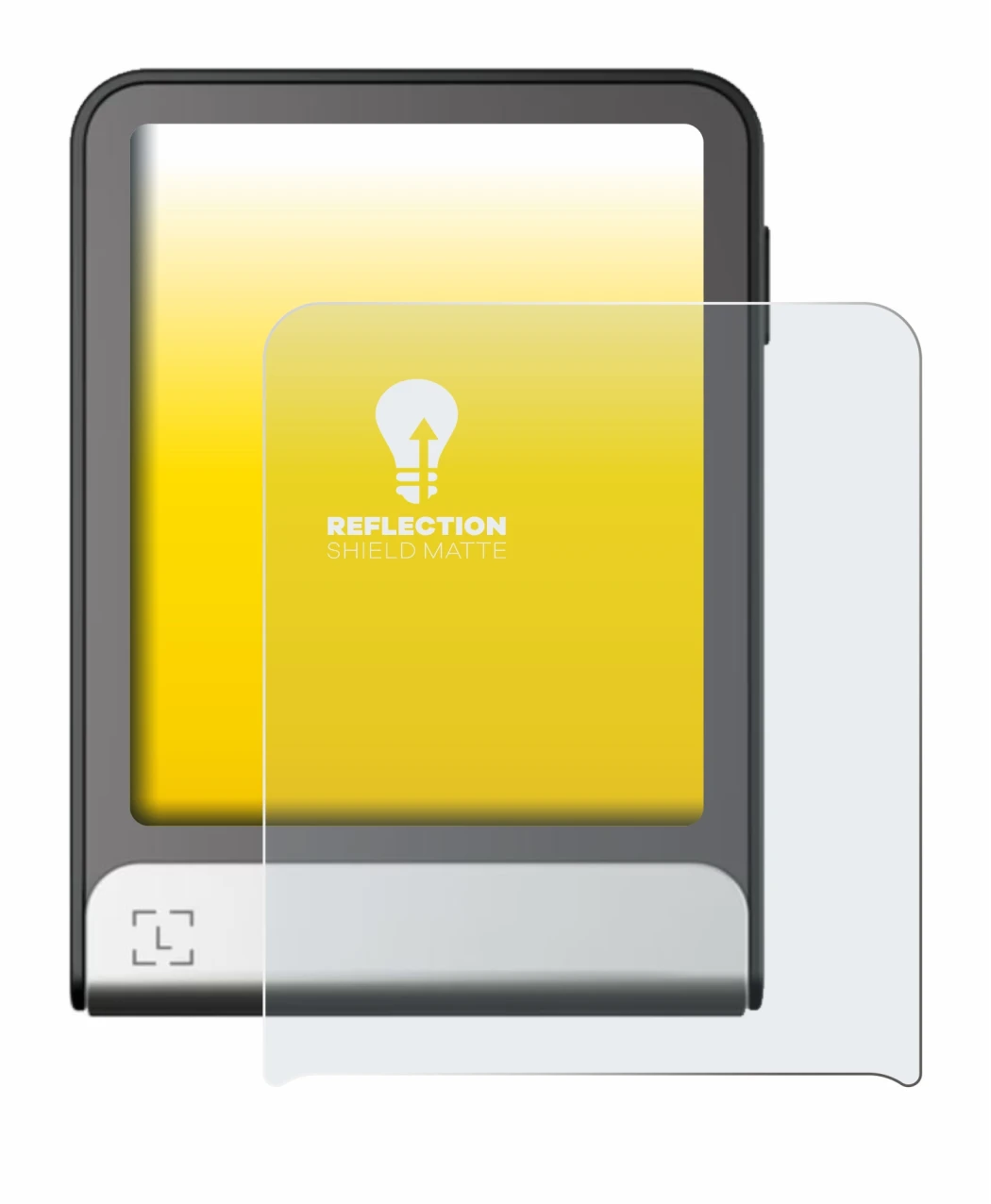 Image de l'appareil Ledger Flex avec une grande variété de protections d'écran.