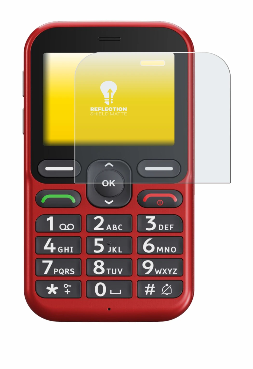 Image de l'appareil Doro Leva L10 avec une grande variété de protections d'écran.