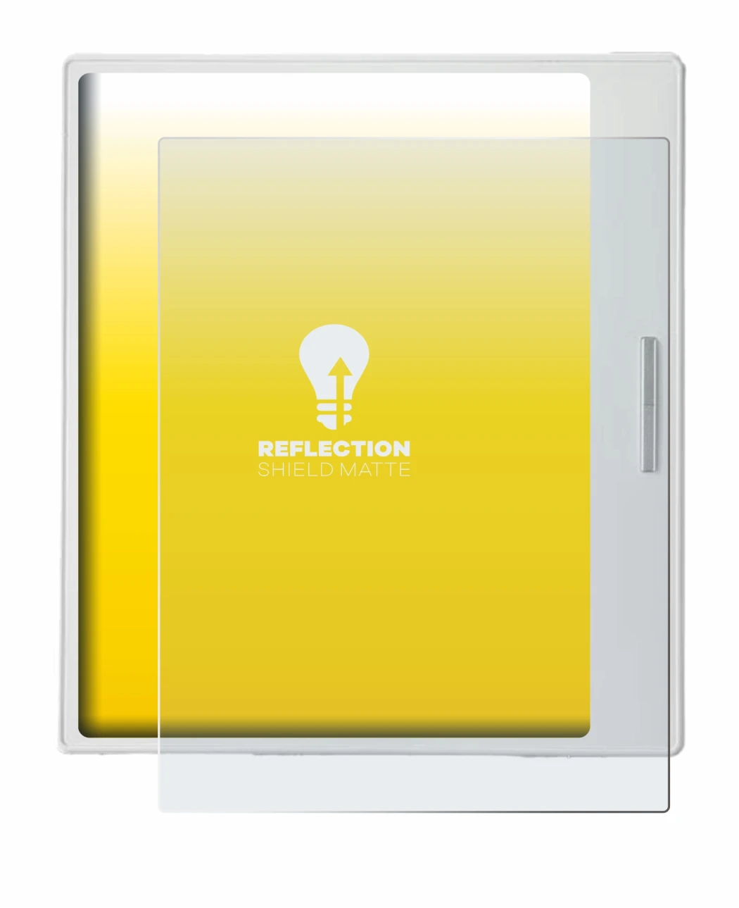 Image de l'appareil Boox Go Color 7 White Edition avec une grande variété de protections d'écran.