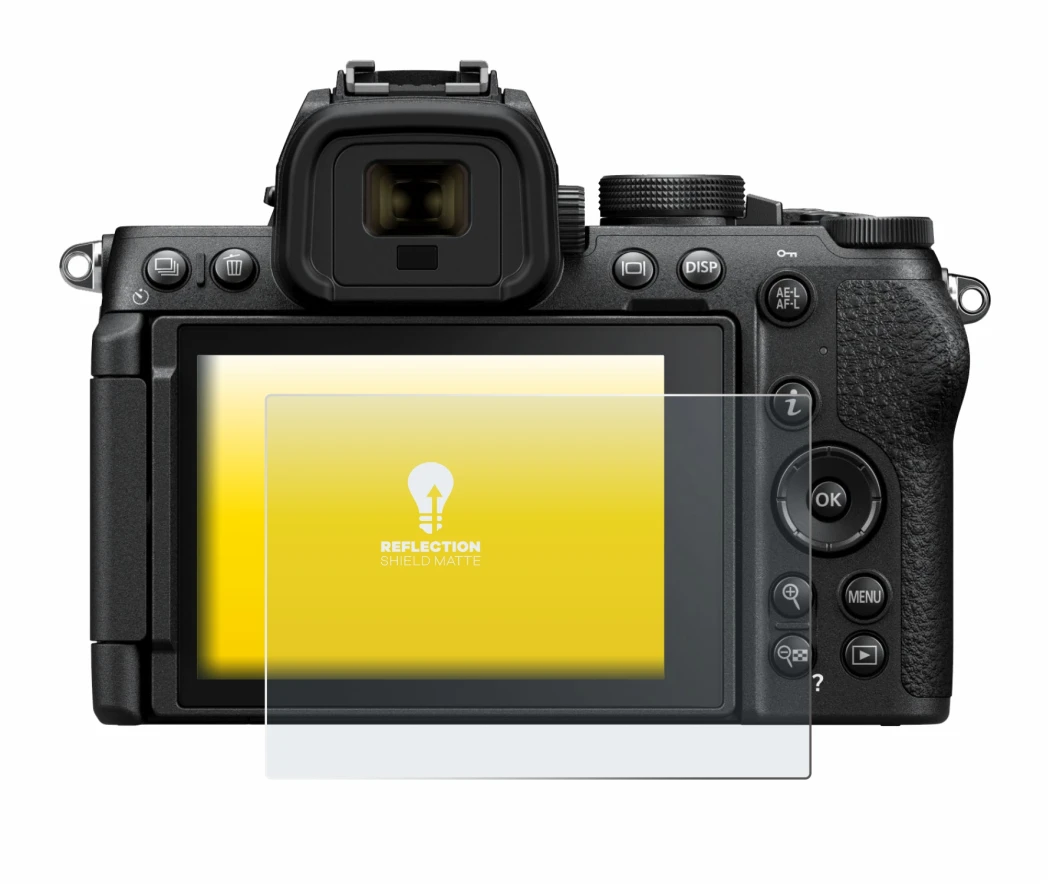 Image de l'appareil Nikon Z50 II avec une grande variété de protections d'écran.