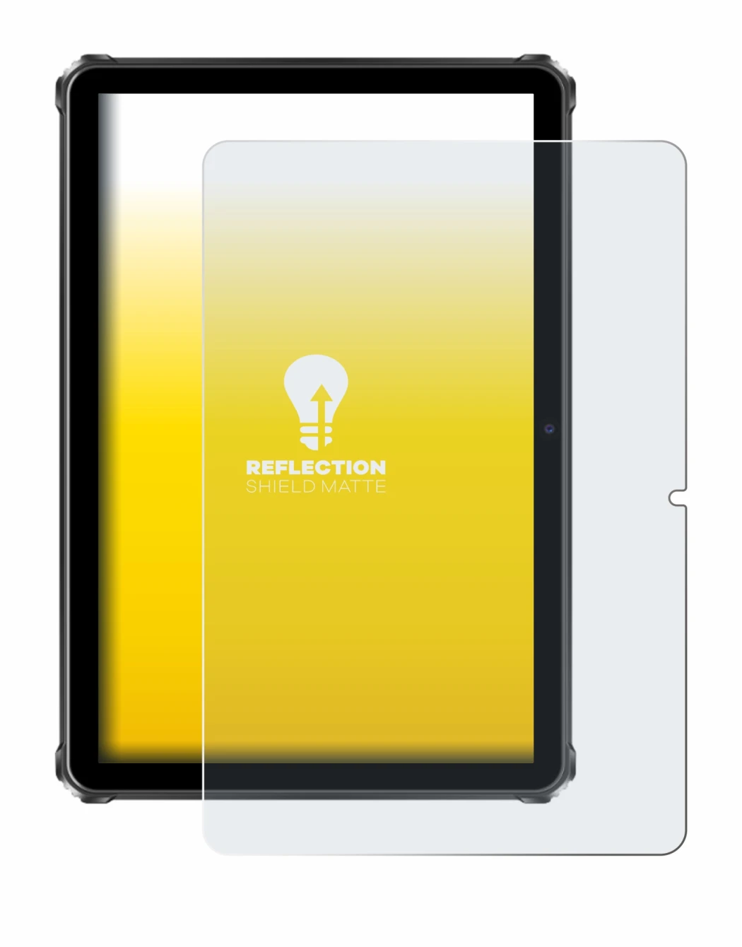 Image de l'appareil Oukitel RT9 avec une grande variété de protections d'écran.