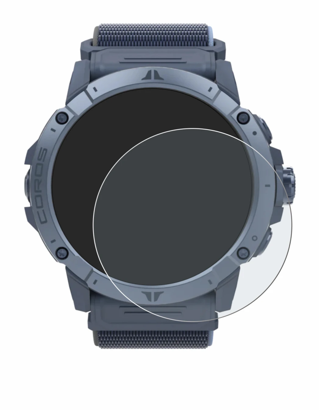 Image de l'appareil Coros Vertix 2S avec une grande variété de protections d'écran.